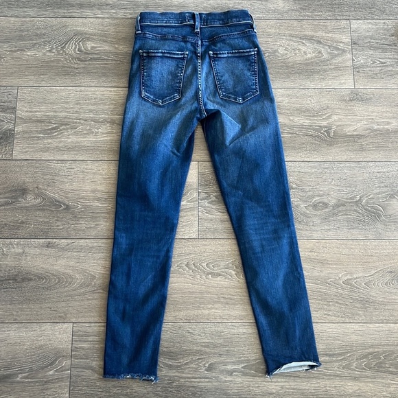 Agolde High Rise Skinny Cropped Raw Jeans - Picture 6 of 12